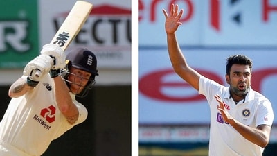 Ben Stokes and R Ashwin. Ben Stokes and R Ashwin.
