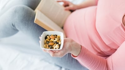 Expectant mothers benefit from eating nuts and seeds. (Shutterstock) Expectant mothers benefit from eating nuts and seeds. (Shutterstock)