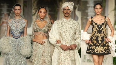 Models in creation by Falguni Shane Peacock,