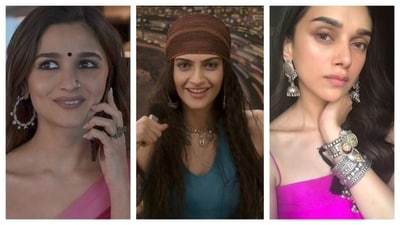 Celebs both on-screen and off-screen embrace the charm of silver pieces for an effortless look. (Reference pics: Pinterest) Celebs both on-screen and off-screen embrace the charm of silver pieces for an effortless look. (Reference pics: Pinterest)