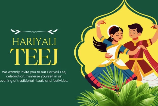 Happy Hariyali Teej 2025! (Canva) Happy Hariyali Teej 2025! (Canva)