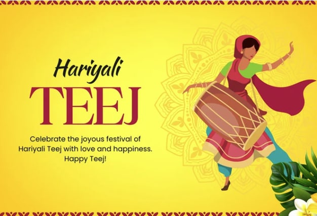 Happy Hariyali Teej 2025! (Canva) Happy Hariyali Teej 2025! (Canva)