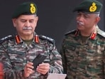 Chief of the Army Staff General Upendra Dwivedi during a ceremony to pay tribute at the Kargil War Memorial on the 26th anniversary of the Kargil Vijay Diwas, at Drass in Kargil.