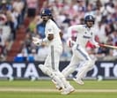 Shubman Gill (R) and KL Rahul at the Old Trafford cricket ground, in Manchester, England. (PTI) Shubman Gill (R) and KL Rahul at the Old Trafford cricket ground, in Manchester, England. (PTI)