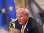 U.S. President Donald Trump meets with European Commission President Ursula von der Leyen (not pictured), in Turnberry, Scotland, Britain, July 27, 2025. REUTERS/Evelyn Hockstein