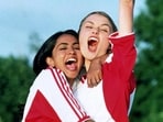 Parminder Nagra and Keira Knightley in a still from 2002 film Bend It Like Beckham