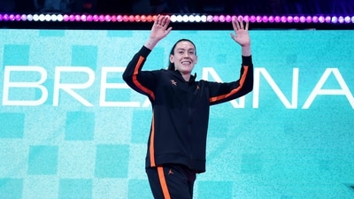 Breanna Stewart, the two-time MVP, underwent surgery on her right meniscus during the off-season. (Getty Images via AFP)