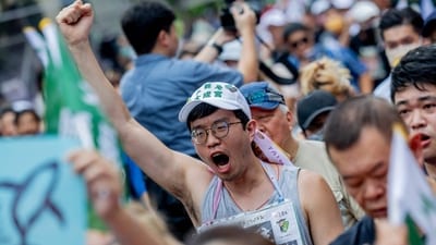 Taiwanese voters turned out at schools, churches and community centres on July 26 to cast their ballots in a high-stakes recall election that could have given President Lai Ching-te's party control of the parliament. (AFP) Taiwanese voters turned out at schools, churches and community centres on July 26 to cast their ballots in a high-stakes recall election that could have given President Lai Ching-te's party control of the parliament. (AFP)