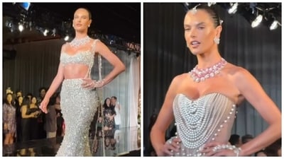 Alessandra Ambrosio wears two outfits by Manish Malhotra at India Couture Week 2025: 'This is the hottest anyone has ever looked in a Manish Malhotra design'. Alessandra Ambrosio wears two outfits by Manish Malhotra at India Couture Week 2025: 'This is the hottest anyone has ever looked in a Manish Malhotra design'.
