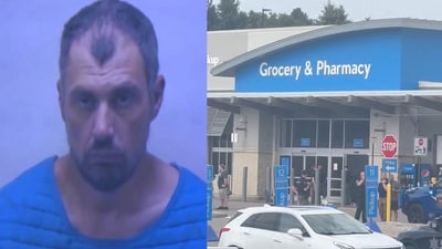 Bradford James Gilley of Michigan has been identified as the suspect in the Walmart stabbing in Traverse City. (X and AP) Bradford James Gilley of Michigan has been identified as the suspect in the Walmart stabbing in Traverse City. (X and AP)