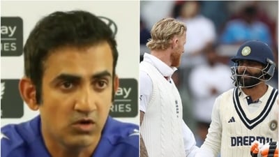Gautam Gambhir didn't mince words as he spoke about the drama during the final minutes in Manchester (X/Reuters) Gautam Gambhir didn't mince words as he spoke about the drama during the final minutes in Manchester (X/Reuters)