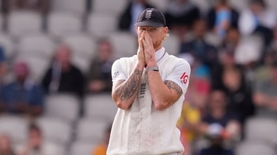England's captain Ben Stokes during the fourth day of the fourth Test match between India and England, at the Old Trafford cricket ground (PTI) England's captain Ben Stokes during the fourth day of the fourth Test match between India and England, at the Old Trafford cricket ground (PTI)