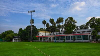 Roshanara Club on Sunday. (Vipin Kumar/HT Photo) Roshanara Club on Sunday. (Vipin Kumar/HT Photo)