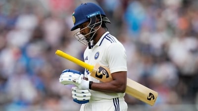 Sai Sudharsan registered a golden duck in the second innings of Manchester Test. (PTI) Sai Sudharsan registered a golden duck in the second innings of Manchester Test. (PTI)