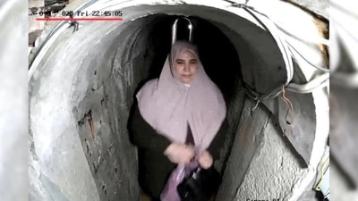 Samar Abu Zamer, widow of Hamas chief Yahya Sinwar, reportedly fled Gaza and remarried in Turkey. (X-@OKAreporter) Samar Abu Zamer, widow of Hamas chief Yahya Sinwar, reportedly fled Gaza and remarried in Turkey. (X-@OKAreporter)