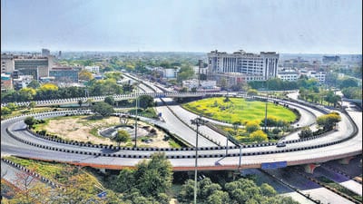 The AIIMS flyover connects motorists to key localities in south Delhi, as well as provides seamless transition to the Ring Road. (HT Archive) (HT Archive,) The AIIMS flyover connects motorists to key localities in south Delhi, as well as provides seamless transition to the Ring Road. (HT Archive) (HT Archive,)