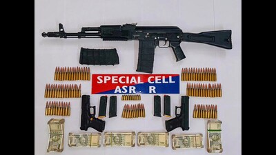 The seized items with Amritsar police on Sunday. (ANI) The seized items with Amritsar police on Sunday. (ANI)