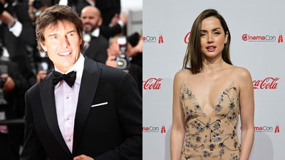 Tom Cruise and Ana de Armas were spotted in London, further fueling romance rumors. (AFP) Tom Cruise and Ana de Armas were spotted in London, further fueling romance rumors. (AFP)