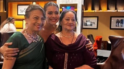 Kajol expressed gratitude for her parents' and in-laws lifelong support with heartfelt photos. Kajol expressed gratitude for her parents' and in-laws lifelong support with heartfelt photos.