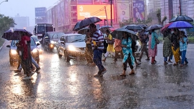 The orange alert is issued as a warning of extremely bad weather with the potential of disruption in the commute with road and rail closures, and interruption of power supply. (PTI) The orange alert is issued as a warning of extremely bad weather with the potential of disruption in the commute with road and rail closures, and interruption of power supply. (PTI)