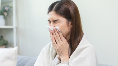 Often Benadryl is taken for allergy symptoms like sneezing. (Shutterstock) Often Benadryl is taken for allergy symptoms like sneezing. (Shutterstock)