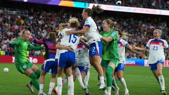 England beat Spain 3-1 on penalties to win the Women's Euro 2025 (AP)