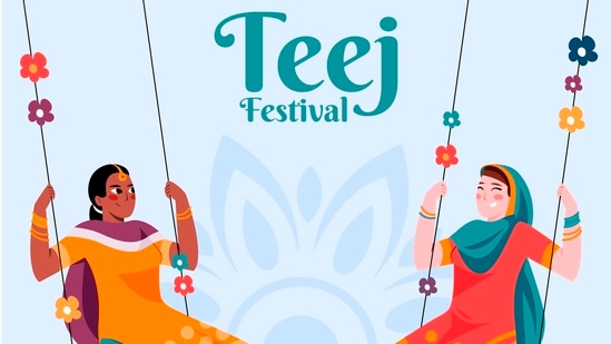 Happy Hariyali Teej 2025: On this beautiful occasion, may your heart bloom like the monsoon flowers and your life be filled with joy. Happy Teej! (Freepik)