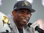 Deion Sanders chose to recover at his Texas ranch after health concerns, with support from family and celebrity chef Eric Smoot. (AP Photo/LM Otero)