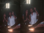 Lionel Messi and Antonela Roccuzzo were caught on camera waving at Coldplay concert in Miami.