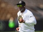 File photo of Colorado head coach Deion Sanders File photo of Colorado head coach Deion Sanders