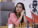 Divya Deshmukh during the FIDE Women's World Cup 2025 final match against Koneru Humpy, in Batumi, Georgia. (FIDE)