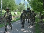 The encounter began around 11 am after specific intelligence inputs indicated the presence of foreign terrorists in the region.