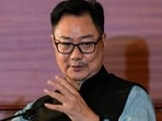 Union minister Kiren Rijiju at a function in New Delhi, Saturday, July 26. Union minister Kiren Rijiju at a function in New Delhi, Saturday, July 26.