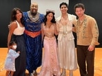 Priyanka Chopra, Nick Jonas and Malti watched Aladdin's Broadway show. Priyanka Chopra, Nick Jonas and Malti watched Aladdin's Broadway show.