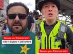 A fan wearing a Pakistan jersey at the India-England Test was asked to cover it up, sparking debate after the video of the incident went viral.