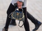 A Louis Vuitton Capucines during Paris Fashion Week. 