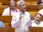 External affairs minister S Jaishankar speaks during a debate in the Lok Sabha on the Pahalgam terror attack and Operation Sindoor