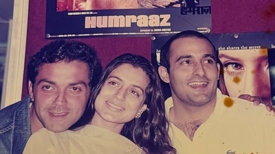 Ameesha Patel's Instagram photo also featured Bobby Deol and Akshaye Khanna. Ameesha Patel's Instagram photo also featured Bobby Deol and Akshaye Khanna.