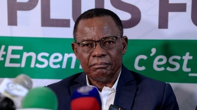 Cameroonian politician Maurice Kamto, newly nominated African Movement for New Independence and Democracy (MANIDEM) presidential candidate, was barred by the election body, (AFP)