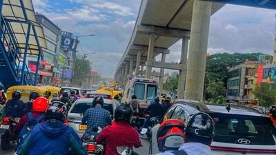 Bengaluru's Outer Ring Road often sees massive traffic jams Bengaluru's Outer Ring Road often sees massive traffic jams