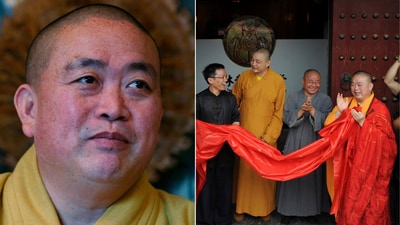 Multiple agencies investigating Shaolin Temple abbot Shi Yongxin for alleged misconduct (File Photo/AP) Multiple agencies investigating Shaolin Temple abbot Shi Yongxin for alleged misconduct (File Photo/AP)