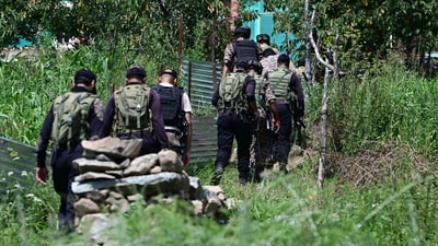 The encounter under Operation Mahadev began around 11 am when a joint team of the 24 Rashtriya Rifles and 4 Para unit detected terrorist activity in the Mulnar area. (Waseem Andrabi /Hindustan Times) The encounter under Operation Mahadev began around 11 am when a joint team of the 24 Rashtriya Rifles and 4 Para unit detected terrorist activity in the Mulnar area. (Waseem Andrabi /Hindustan Times)