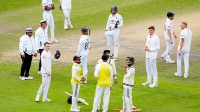 Tempers flared in Manchester as England players exchanged a few words with Ravindra Jadeja (PTI) Tempers flared in Manchester as England players exchanged a few words with Ravindra Jadeja (PTI)