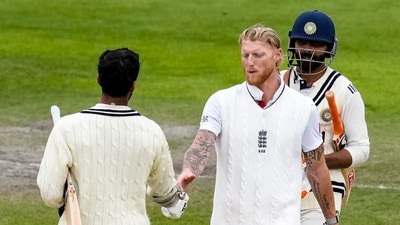 India's Washington Sundar and England's captain Ben Stokes greet each other at the end of the fourth Test match between India and England (PTI) India's Washington Sundar and England's captain Ben Stokes greet each other at the end of the fourth Test match between India and England (PTI)