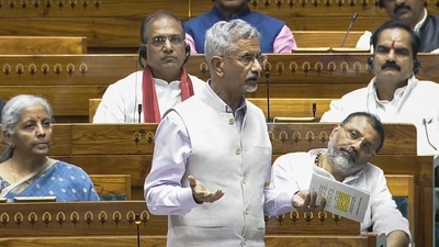 External Affairs Minister S Jaishankar speaks during a debate in the Lok Sabha on the Pahalgam terror attack and Operation Sindoor, at the Monsoon session of Parliament, in New Delhi. (PTI) External Affairs Minister S Jaishankar speaks during a debate in the Lok Sabha on the Pahalgam terror attack and Operation Sindoor, at the Monsoon session of Parliament, in New Delhi. (PTI)