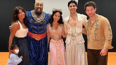 Priyanka Chopra, Nick Jonas and Malti watched Aladdin's Broadway show. Priyanka Chopra, Nick Jonas and Malti watched Aladdin's Broadway show.