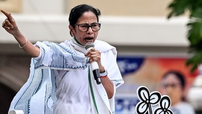 Mamata Banerjee has recently slammed BJP states over ‘linguistic terror’ on Bengalis. (AFP File) Mamata Banerjee has recently slammed BJP states over ‘linguistic terror’ on Bengalis. (AFP File)