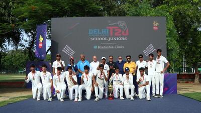 The winning team, Modern School Barakhamba Road, was awarded a cash prize of ₹1 lakh. (DPL) The winning team, Modern School Barakhamba Road, was awarded a cash prize of ₹1 lakh. (DPL)