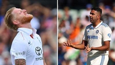 Ravichandran Ashwin, right, lashed out at Ben Stokes (AFP Images) Ravichandran Ashwin, right, lashed out at Ben Stokes (AFP Images)