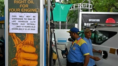 The Delhi government rolled out the 'No fuel for old vehicles' policy on July 1, but it was paused within two days. (AFP) The Delhi government rolled out the 'No fuel for old vehicles' policy on July 1, but it was paused within two days. (AFP)